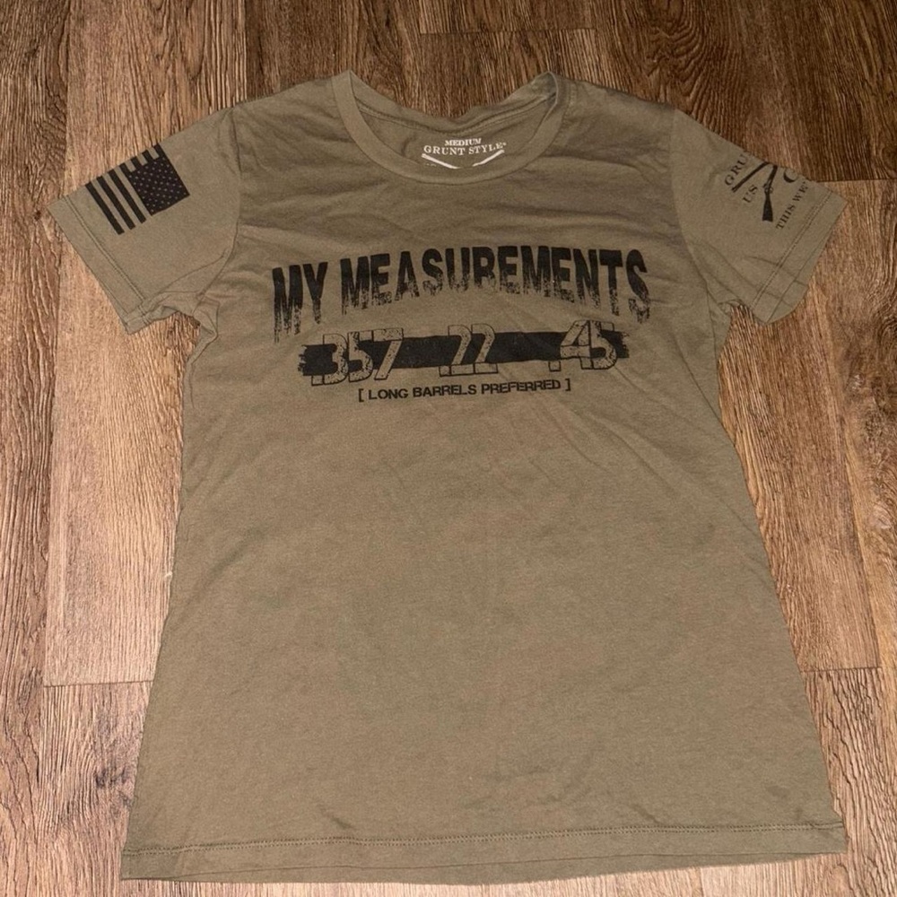 Grunt Style khaki green women's baby tee